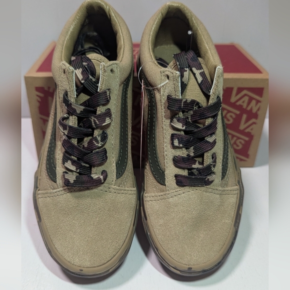 Vans Old Skool Camo Sidewalk Cornstalk Party Sneakers - Picture 4 of 11